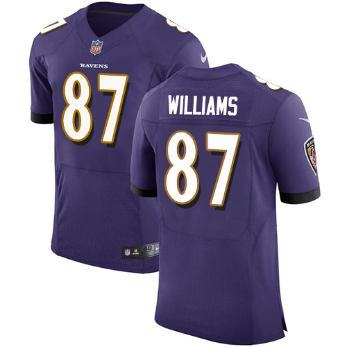 Nike Ravens #87 Maxx Williams Purple Team Color Men's Stitched NFL Vapor Untouchable Elite Jersey - Click Image to Close